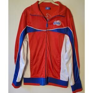 UNK NBA LOS ANGELES CLIPPERS BASKETBALL Jacket Medium Adult Blue Label Red White